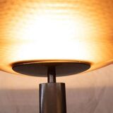 Vintage floor lamp by Artemide in glass, minimalist uplight from the 80s.