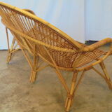 Bamboo sofa and rattan from the 60s