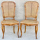 Paire de chaises cannées