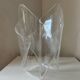 Vintage Guzzini style plexiglass design vase