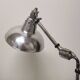 Articulated industrial lamp, nickel-plated, Houillon Nancy,