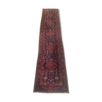 Tapis vintage Persan Hamadan fait main 110x530