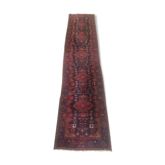 Tapis vintage Persan Hamadan fait main 110x530