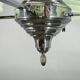Art Deco Green Opaline Glass Chandelier, Czechoslovakia 1930s