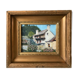 Vintage country oil painting