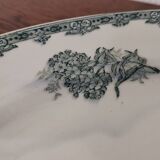 Ancien plat ovale terre de fer manufacture st amand modèle: daisy
