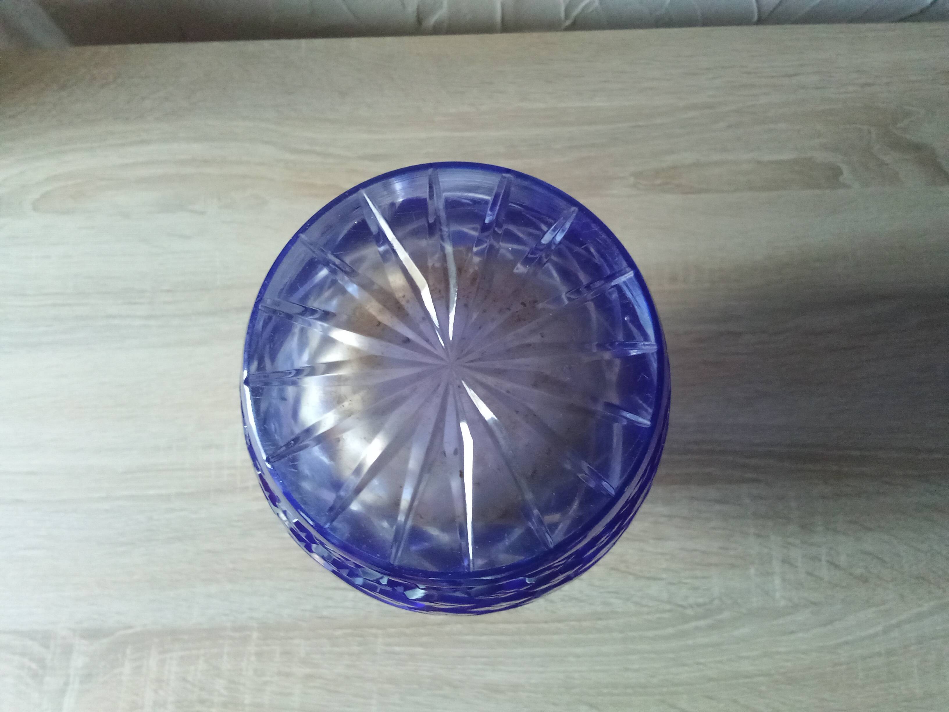 Remarkable and imposing crystal vase from Saint Louis Art Deco 1940/1950.