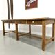 Table de Ferme "Meuble de Métier" en Pin – 8 Tiroirs (L221 cm)