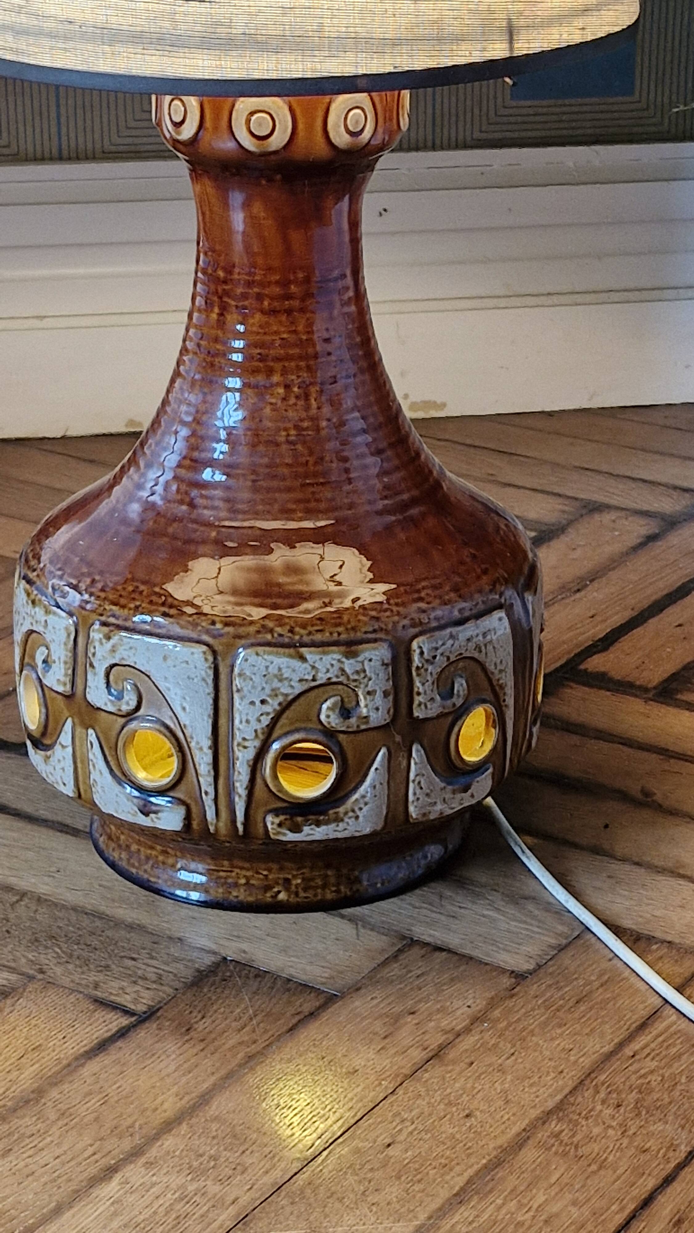 70s ceramic floor lamp