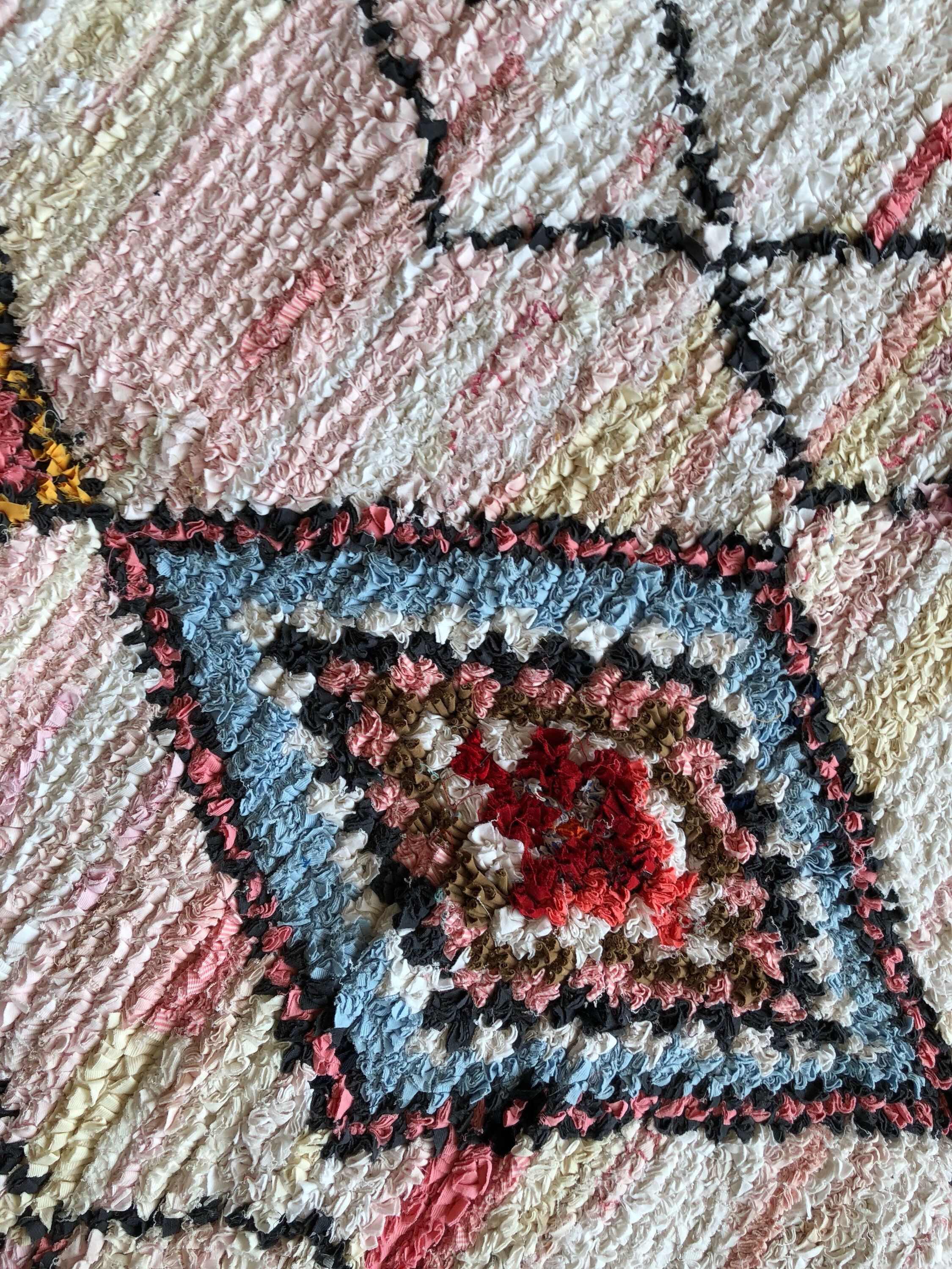 Berber carpet Boucherouite 215 x 150 cm