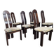 Brutalist Post Modern Dutch Organic Curvy Dining Chairs, 1980s, Set of 6