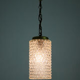 Crystal glass pendant lamp, 1960s