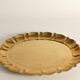 Hollywood Regency Large Oval Brass Tray by Firma Lars Holmström, Sweden 1940's