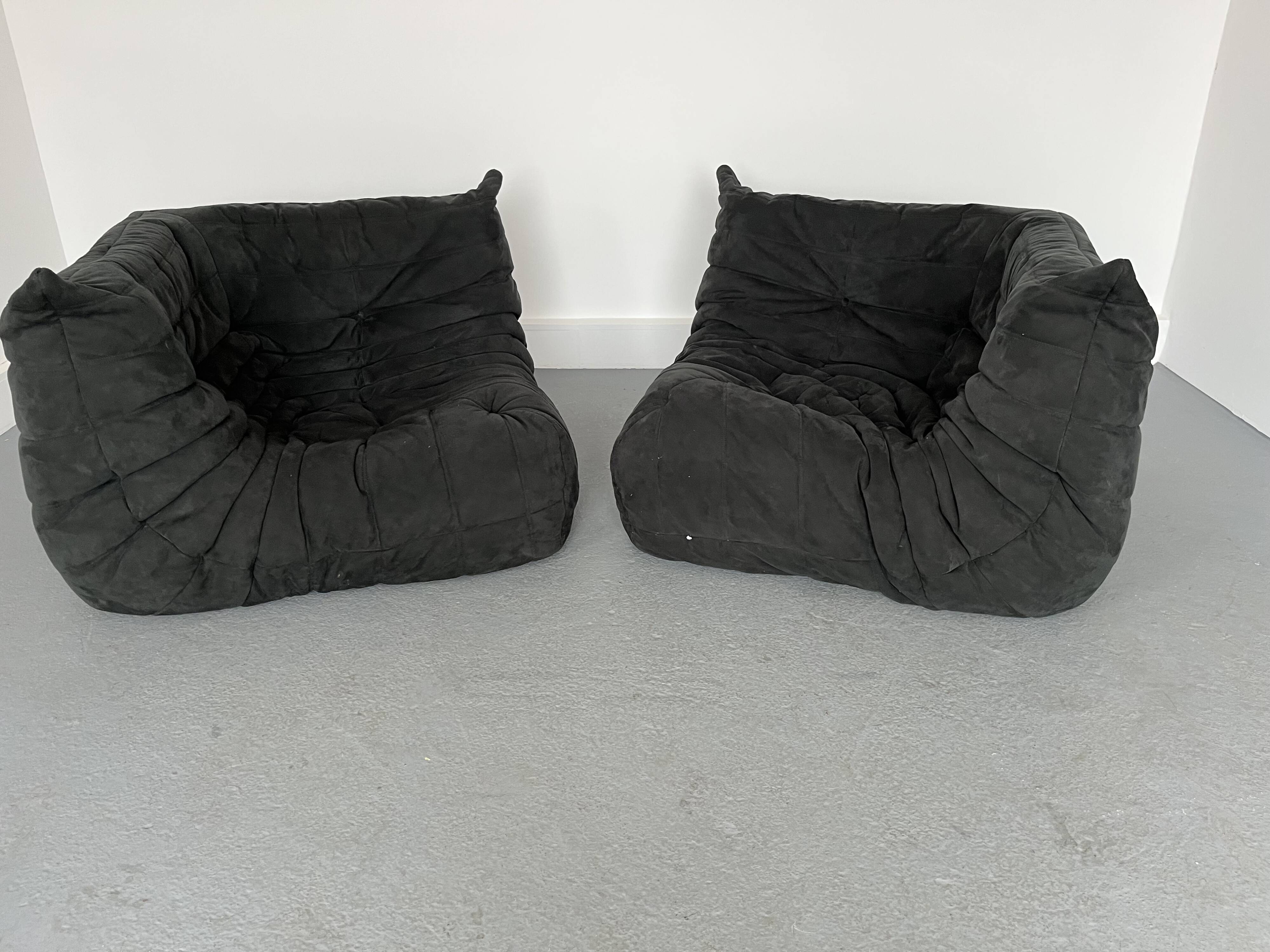 Togo Lounge Chair by Michel Ducaroy for Ligne Roset, 1980s,set of 2