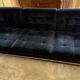 Three-seater sofa Florence Knoll navy blue velvet