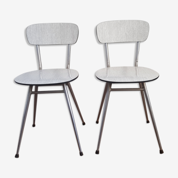 Lot de 2 chaises formica