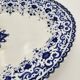 Large antique blue and white porcelain dish