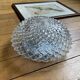 Vintage 1970s clear glass wall/ceiling light