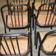 Set of 8 chairs in tubular metal