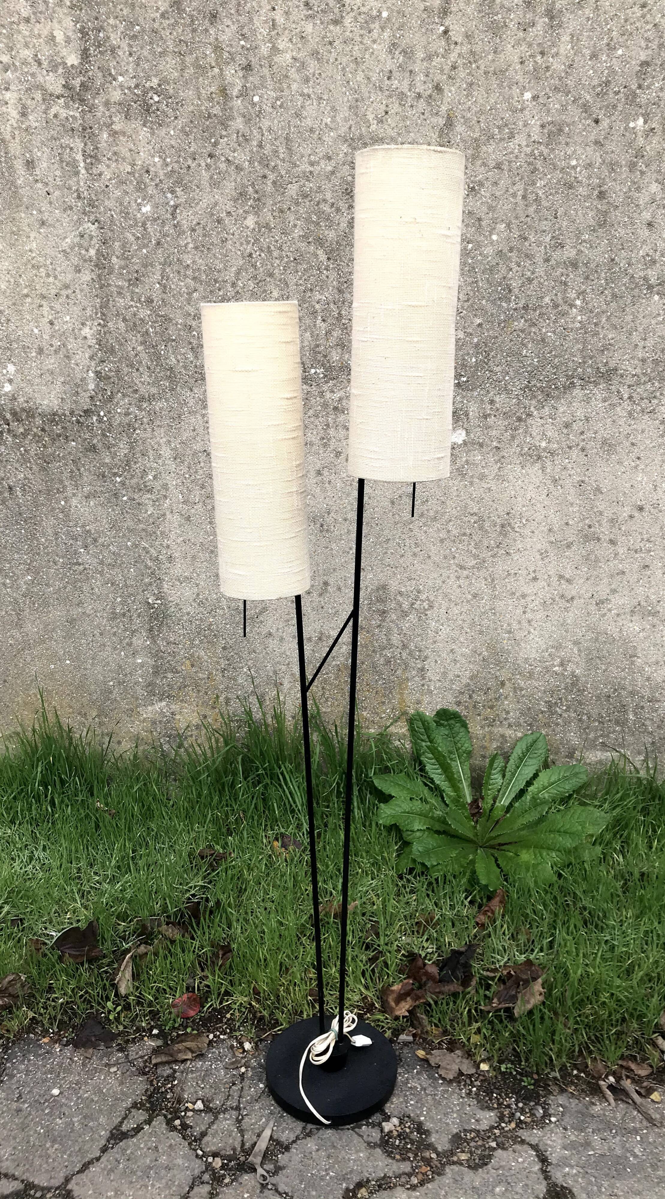 2-branched lamppost vintage 60s