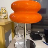 Orange Bauhaus style table lamp