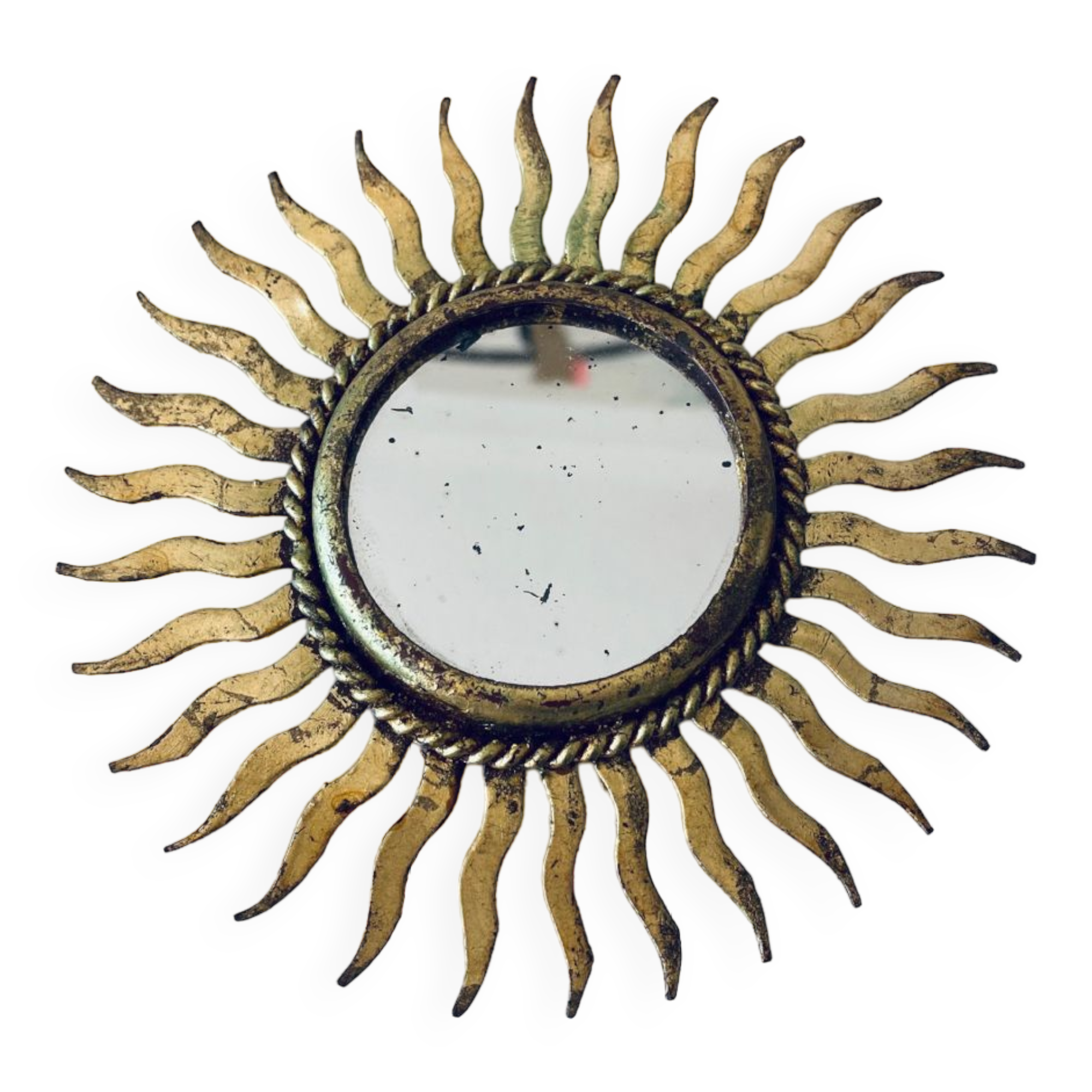 Golden sun mirror