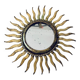 Miroir soleil doré