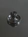 Stainless steel egg cup with saucer and beaded edge