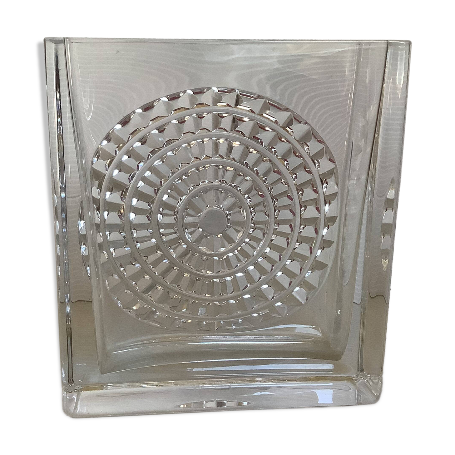 Diamond point crystal vase Germany