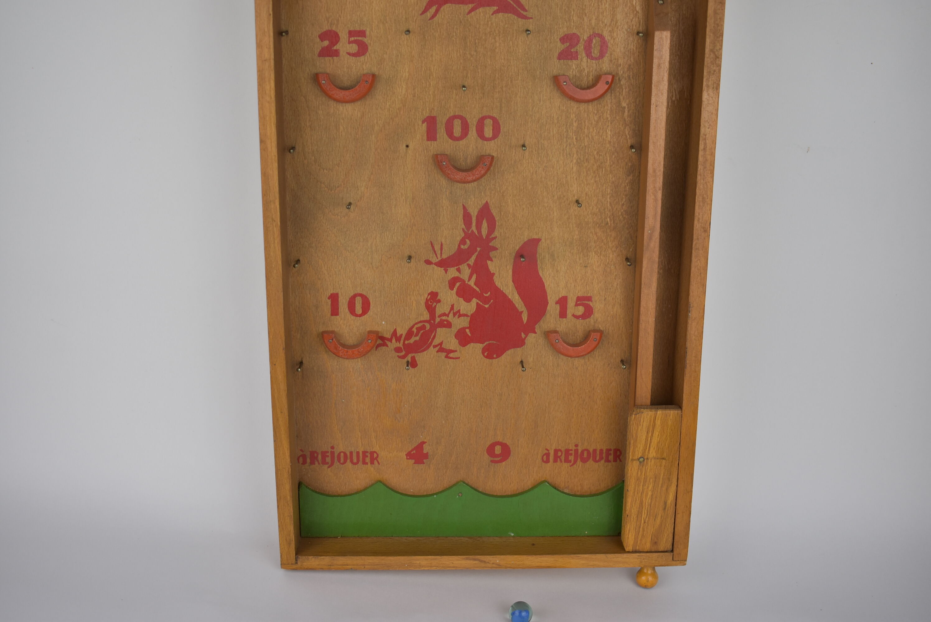 old wooden pinball