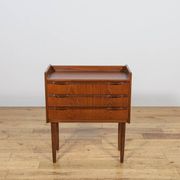 Small teak chest of drawers from the 1960s by Henning Jørgensen for Fredericia.