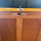 Vintage curtain file cabinet
