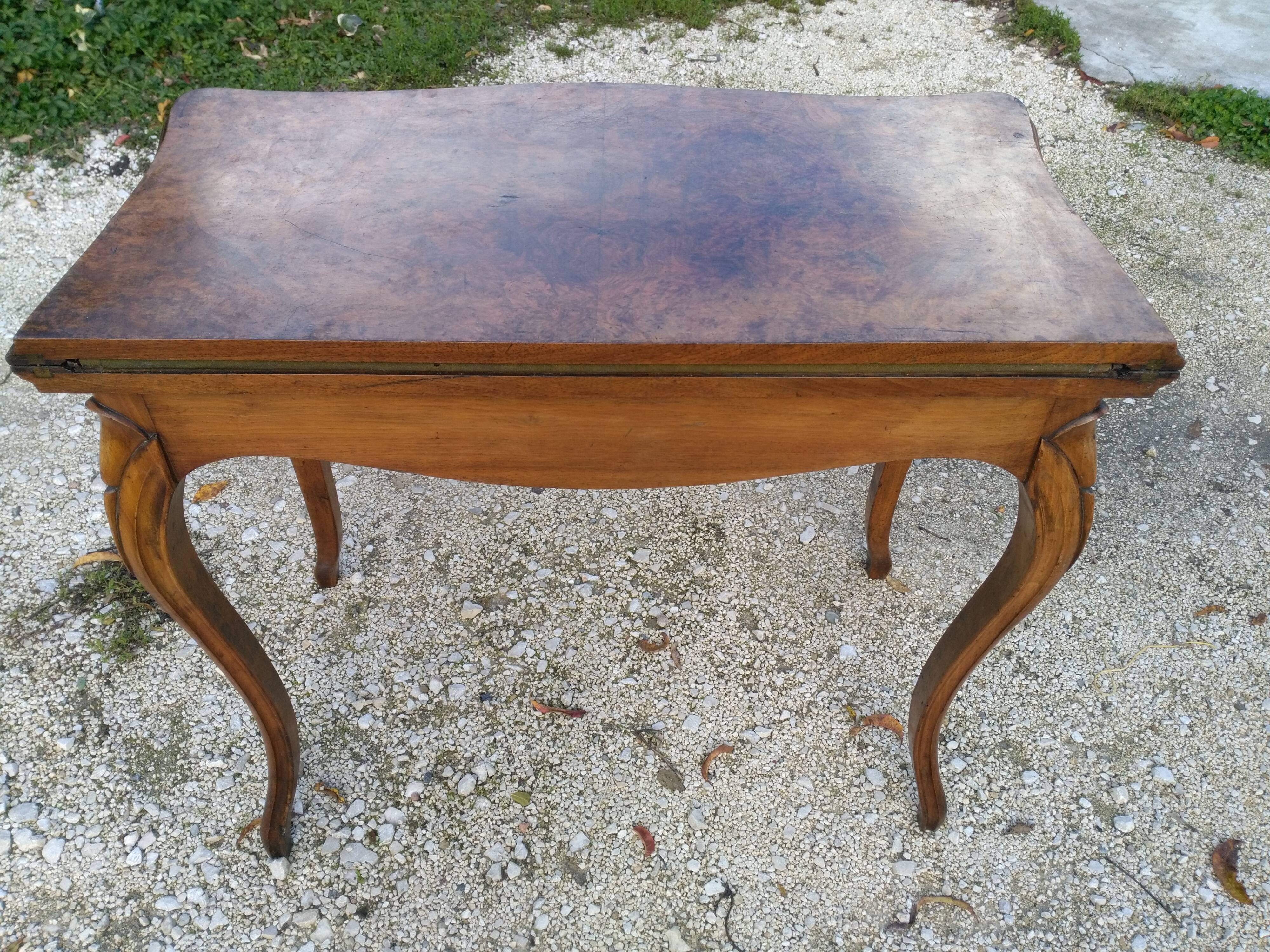 Gaming table from the 19th century in louis XV style