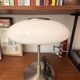 Tällbyn mushroom table lamp Ikea vintage white opaline glass chrome