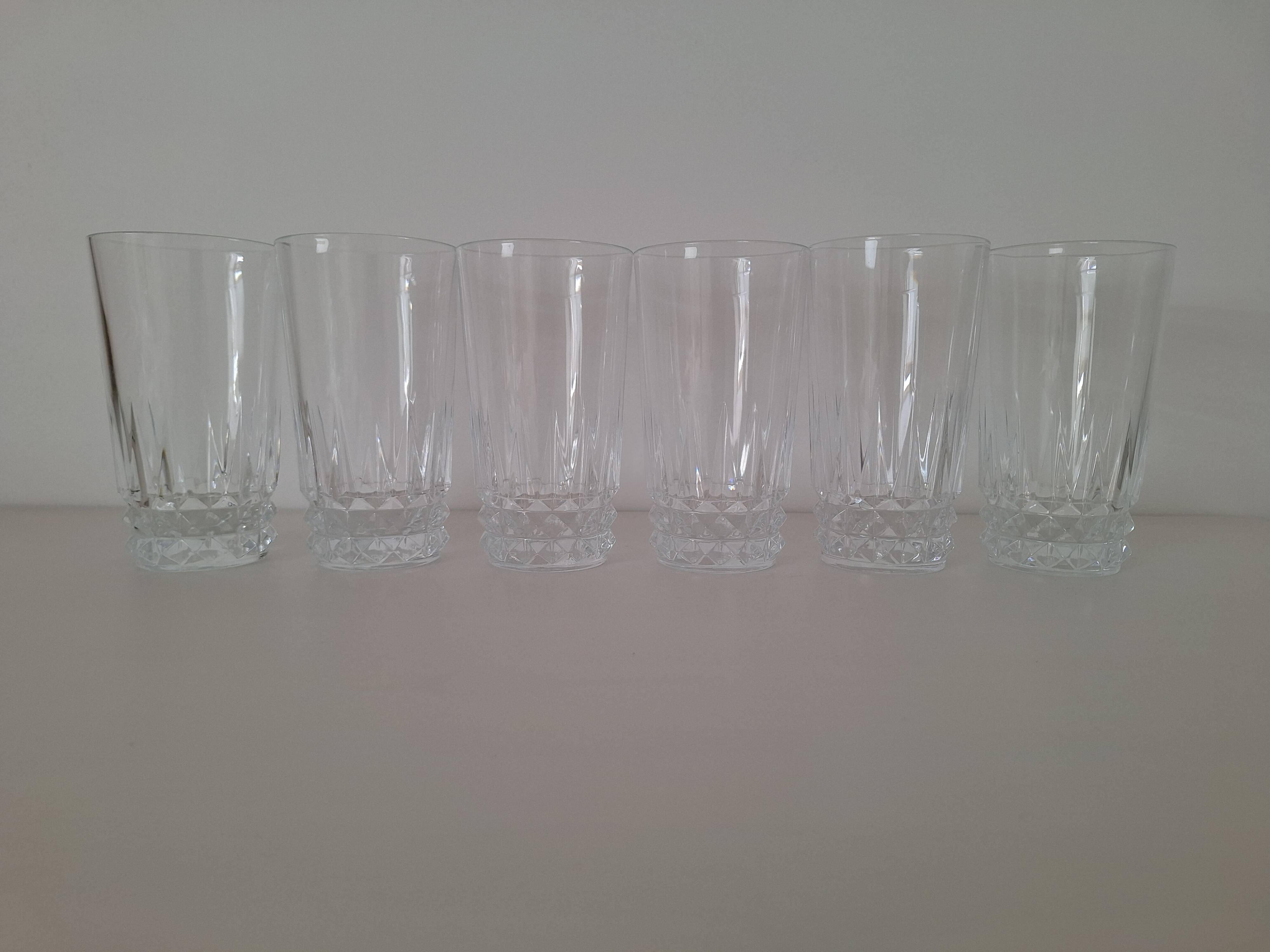 Water or aperitif glasses in crystal