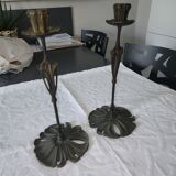 Pair of candlesticks Georges Le Feure 1901