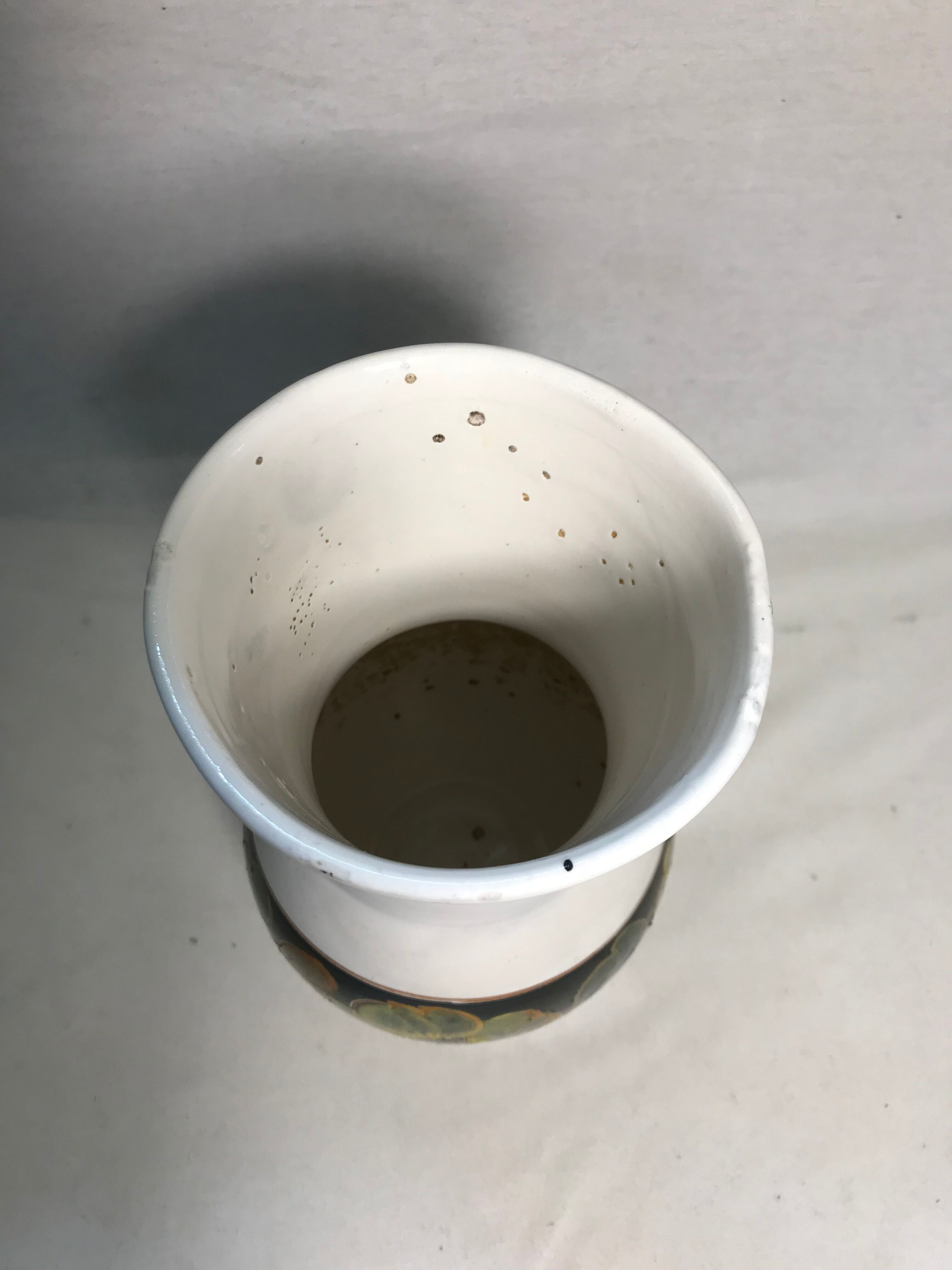 Old glazed ceramic vase