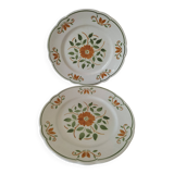 Duo of K & G Lunéville plates, Chantilly model