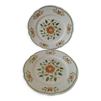 Duo of K & G Lunéville plates, Chantilly model