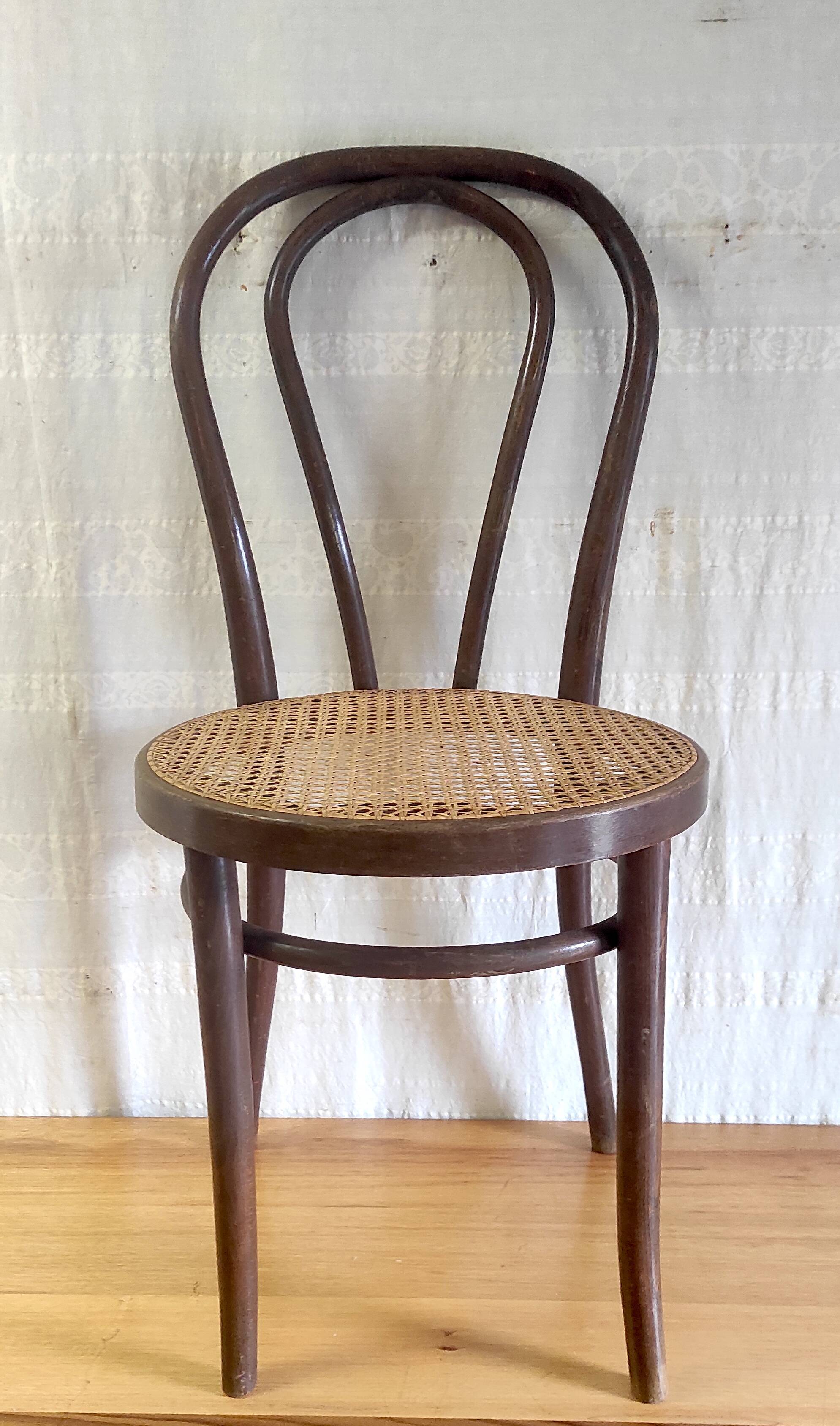 Bentwood and traditional cane chair - mid-20th century