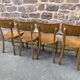 4 chaises bistrot Bois courbé Restaurant Paris bistrot baumann 1970