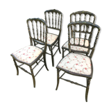 4 chaises Napoléon, chaises d'orchestre