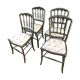 4 chaises Napoléon, chaises d'orchestre