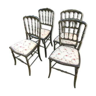 4 chaises Napoléon, chaises d'orchestre
