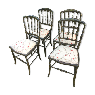 4 Napoleon chairs, orchestra chairs