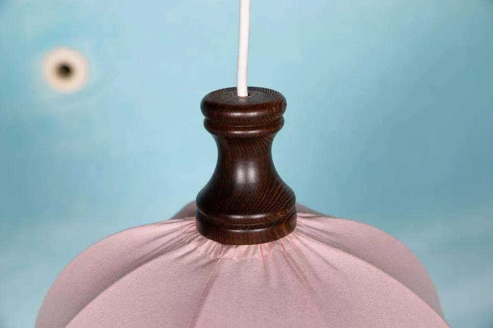 Vintage pink Scandinavian tulip pendant