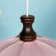 Suspension tulipe scandinave vintage rose