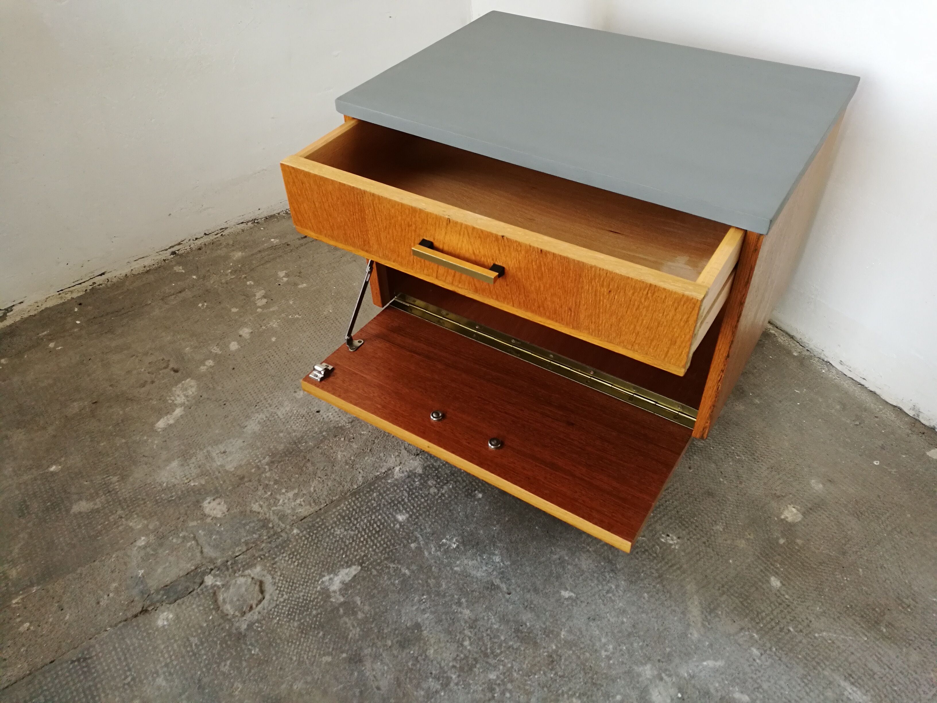 Pair of vintage bedsides