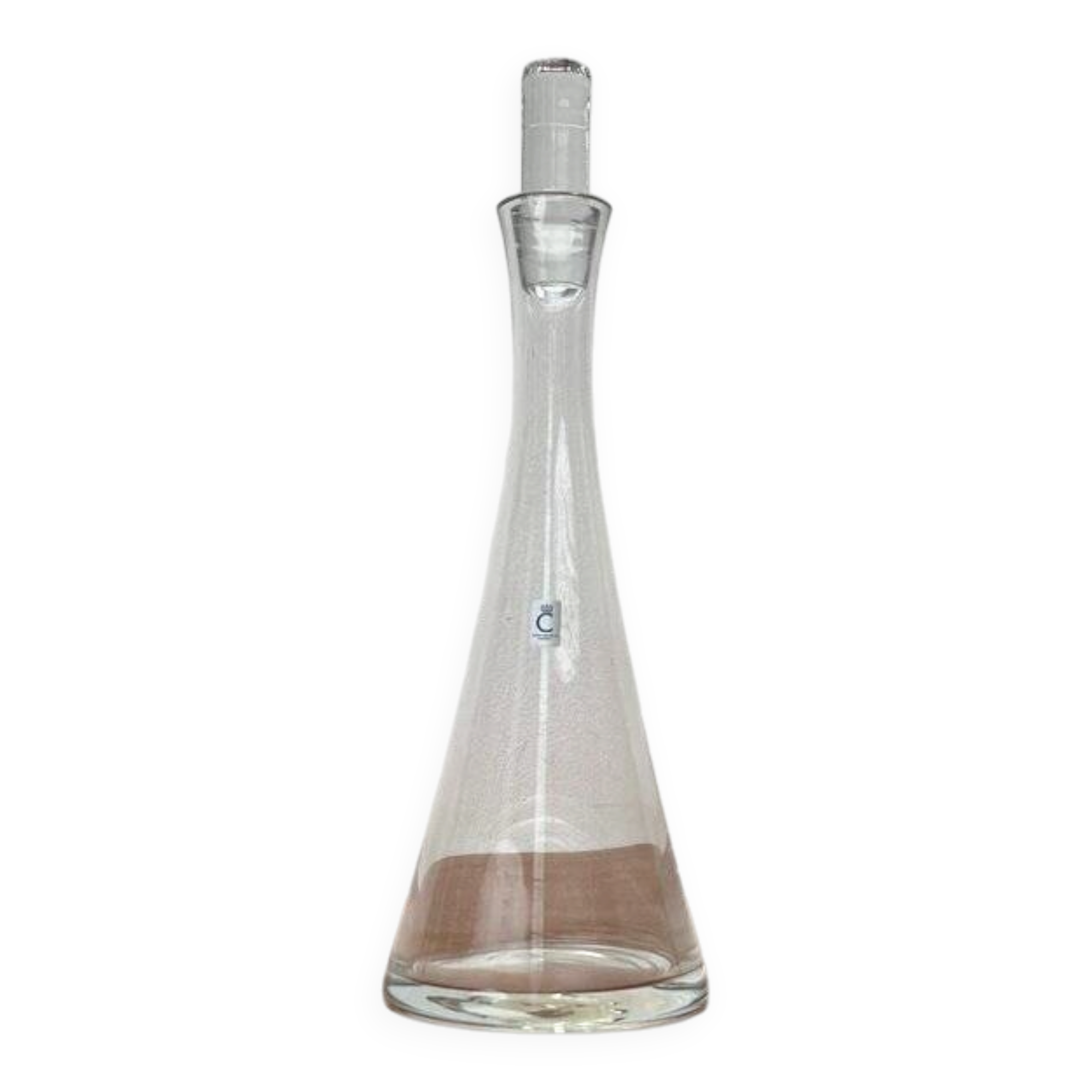 German glass carafe from Christinenhütte