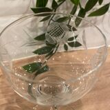 Set of 5 engraved glasses